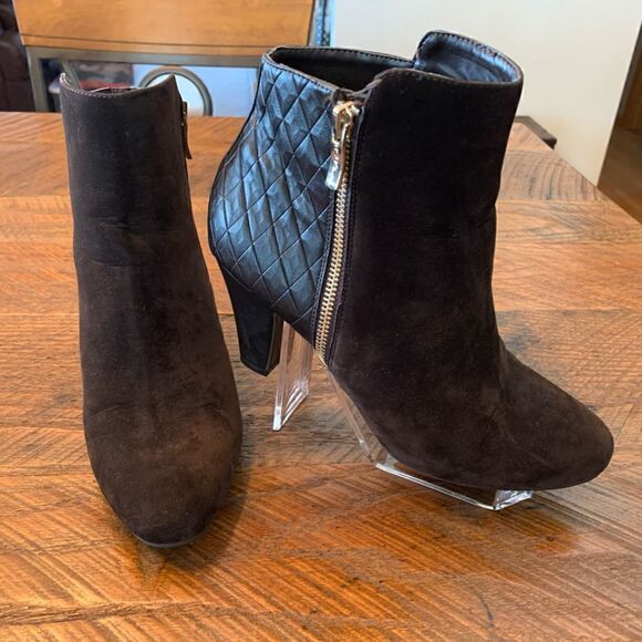 𝅺BCBGeneration “ Dawn” Faux Suede/Leather Ankle Boots 8.5 - Picture 9 of 12